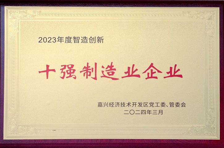 十强制造业企业